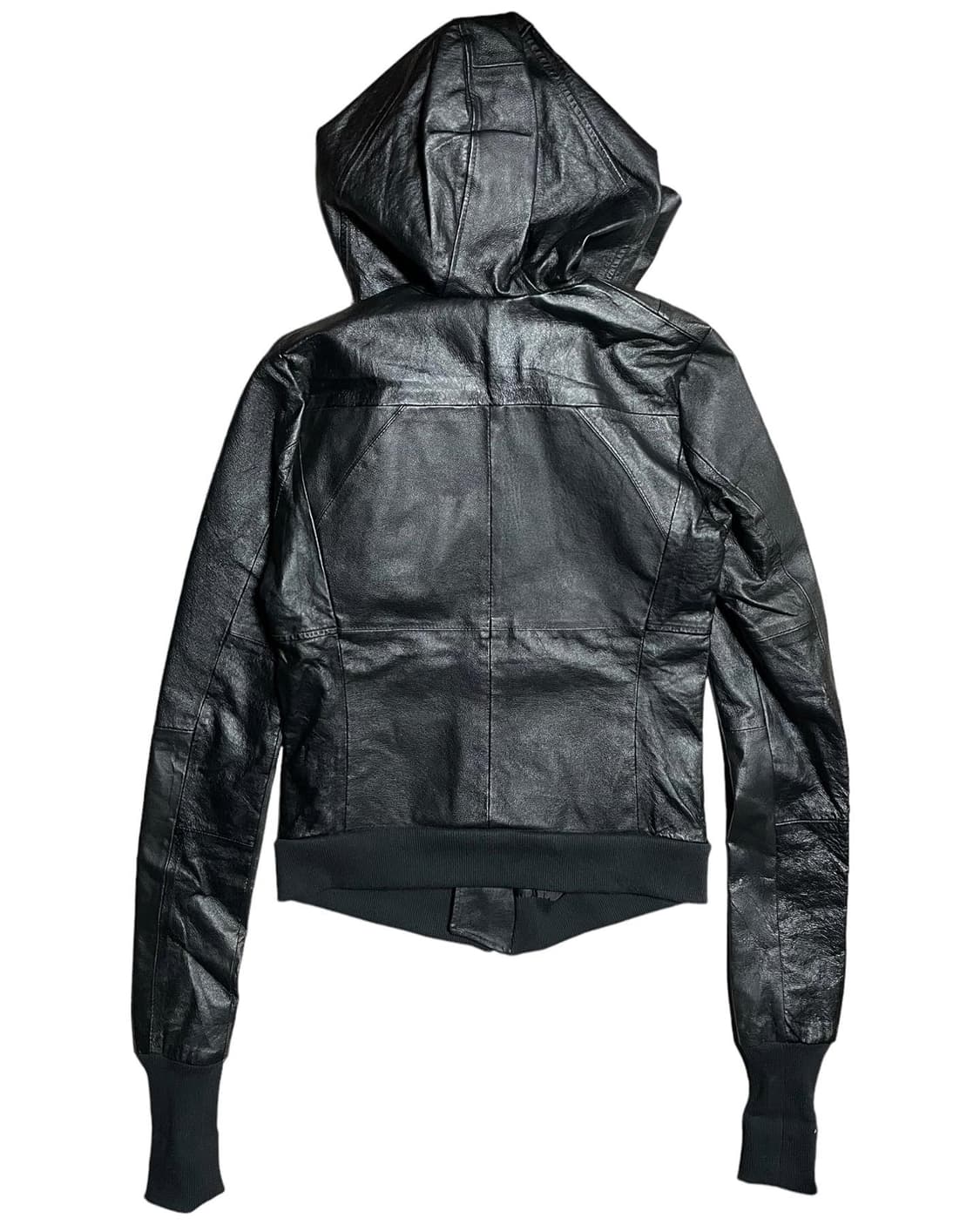 하이넥 레더 자켓 상품이미지3