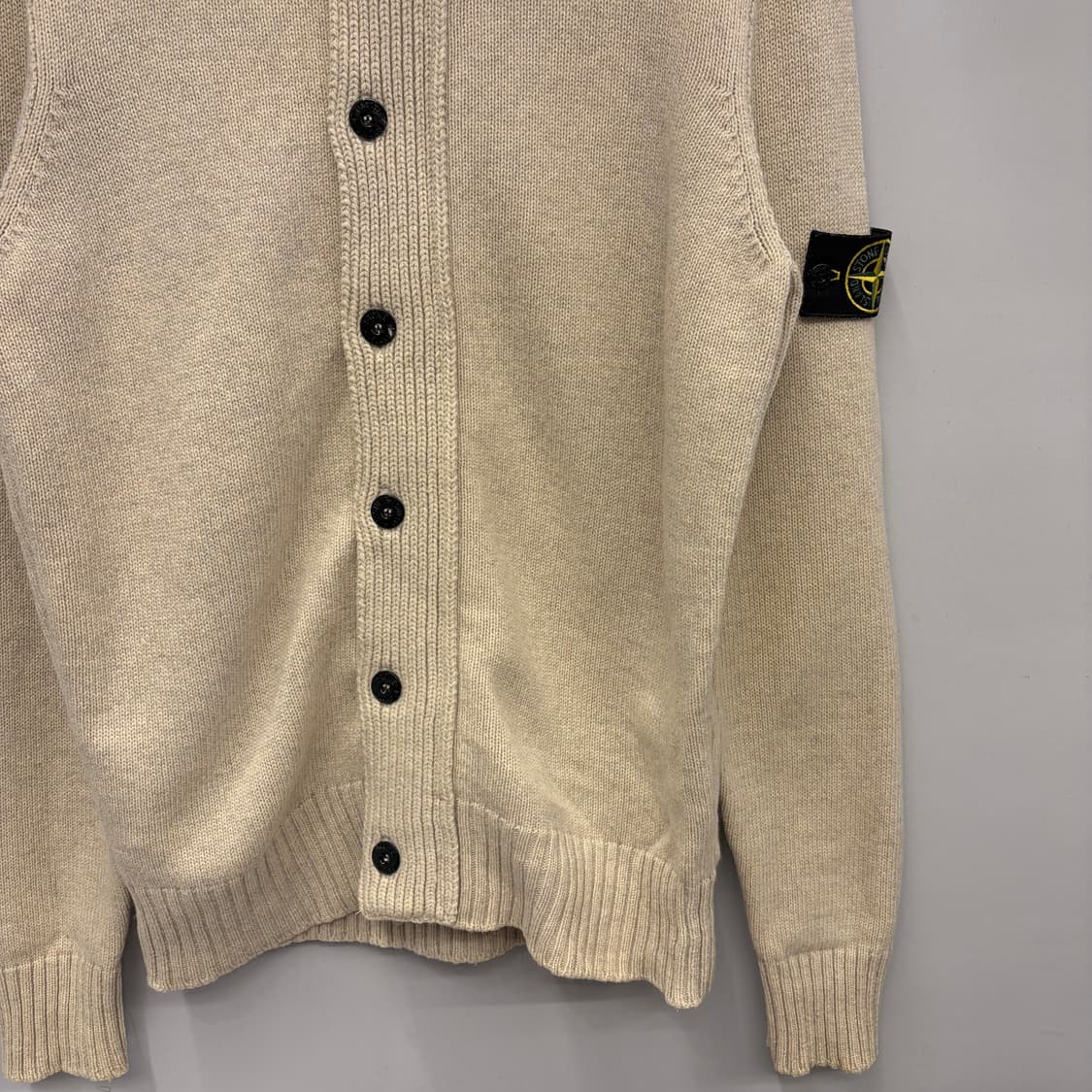 스톤아일랜드 아이보리 니트 가디건 자켓 L 상품이미지3