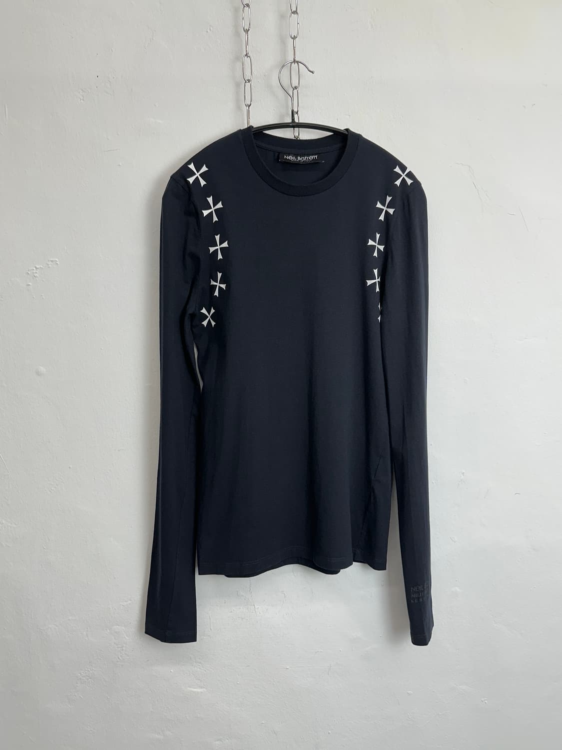 Neil Barrett Cross-Print Long Sleeve T-S 상품이미지3