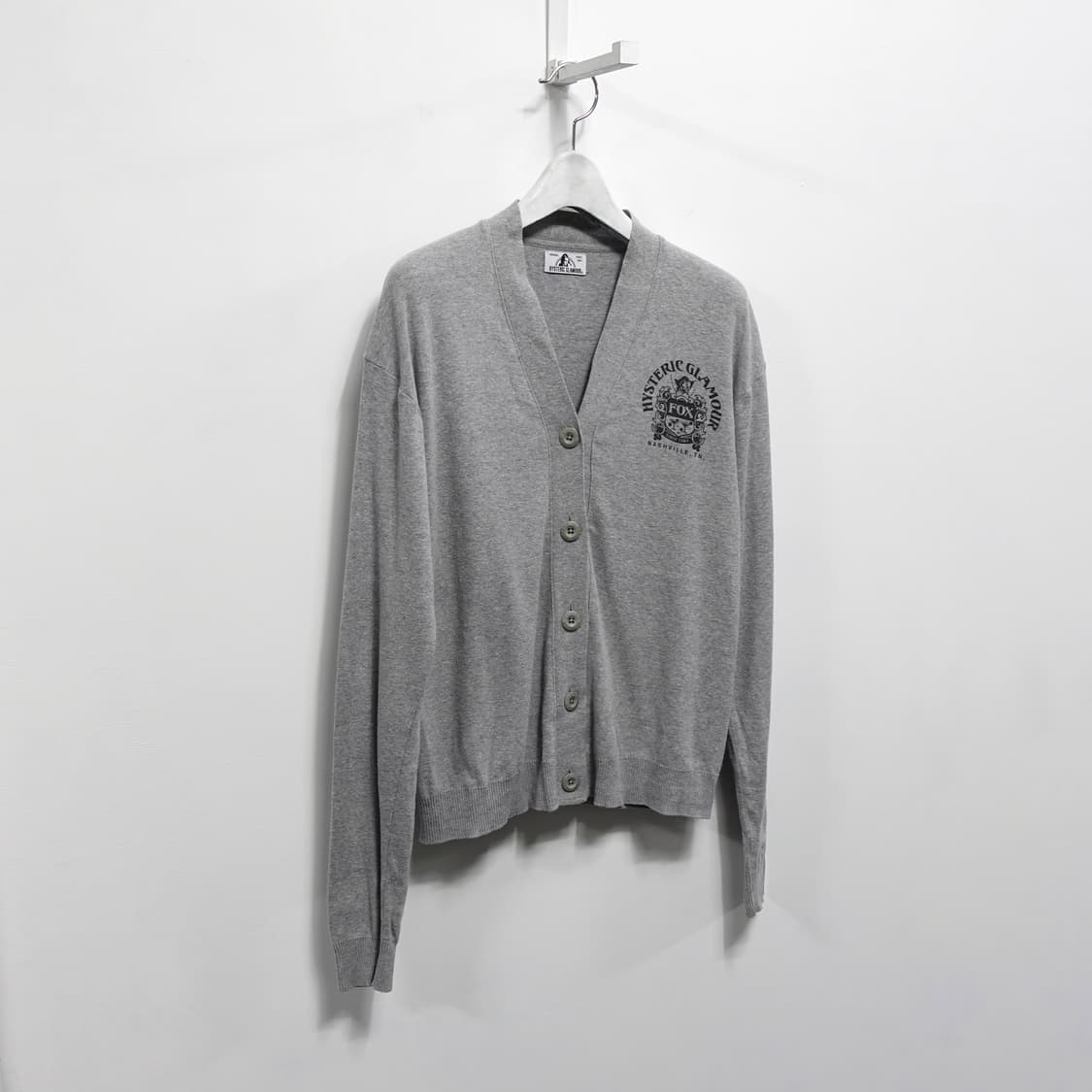 HYSTERIC GLAMOUR 히스테릭 글래머 폭스 그레이 가디건 상품이미지3