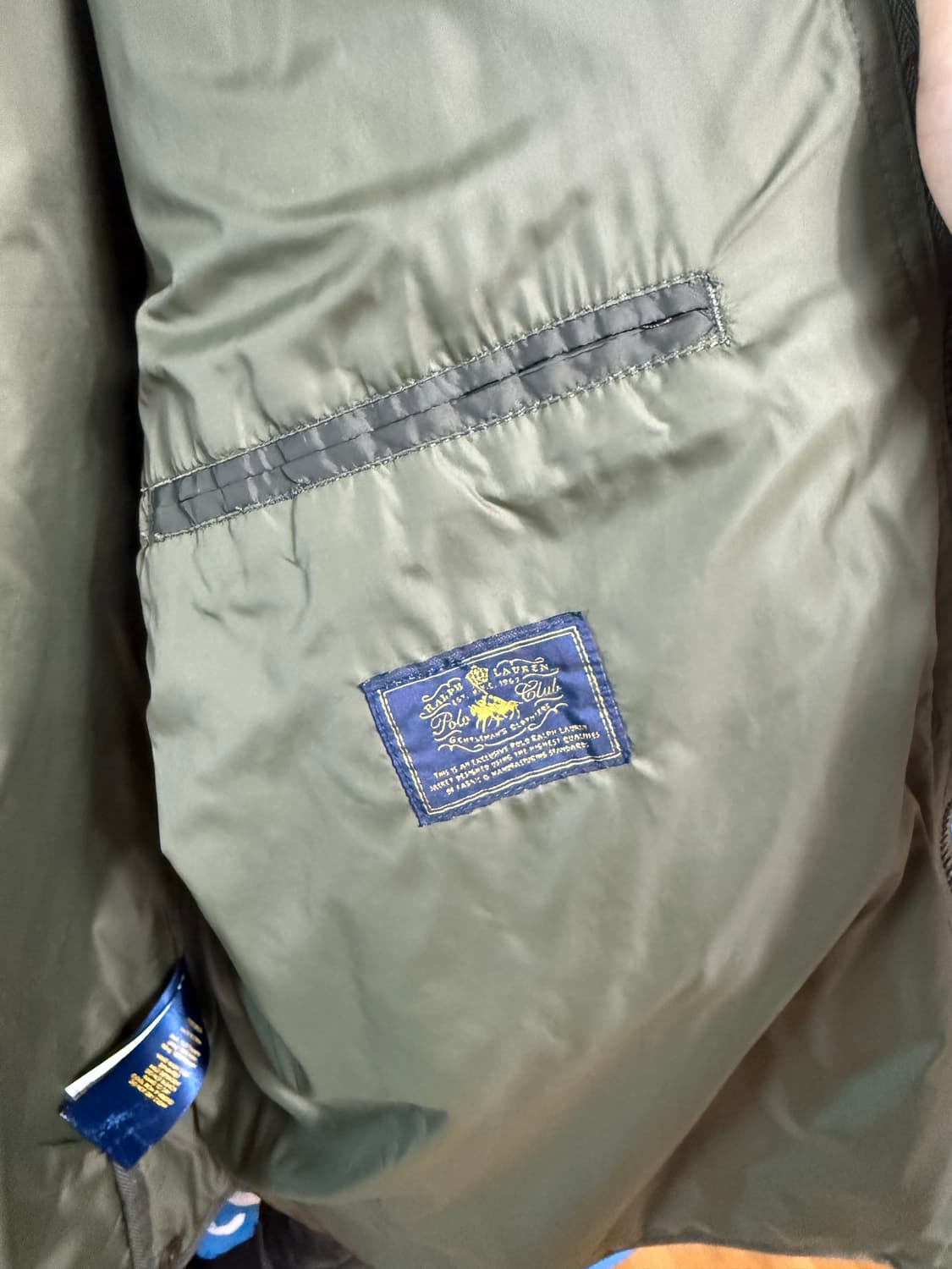 M 폴로 랄프로렌 퀼팅자켓 올리브 카키 상품이미지6