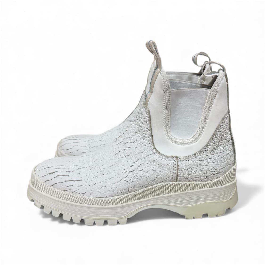 프라다18a/w brixxen 크랙 화이트레더부츠/41 상품이미지1