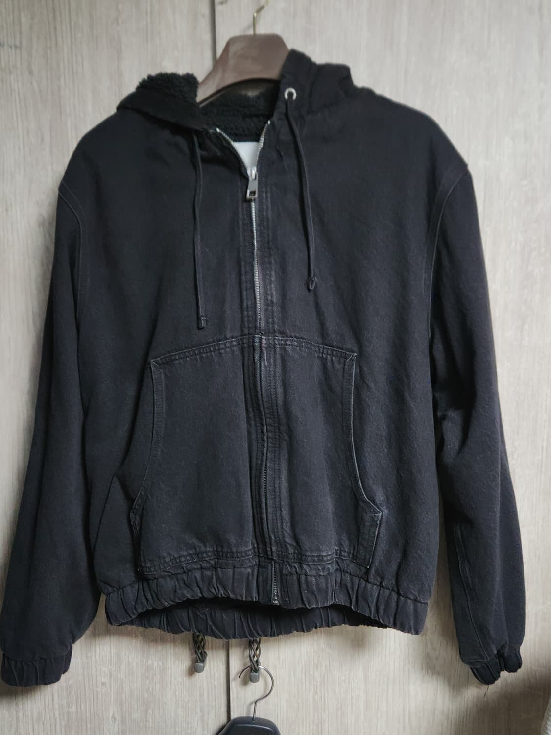 [L] 자라 데님 크롭 후드집업 상품이미지2