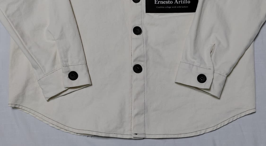 아티스틱한 무드, ReBorn 그래픽 코튼 셔츠 (상태 최상) 상품이미지3