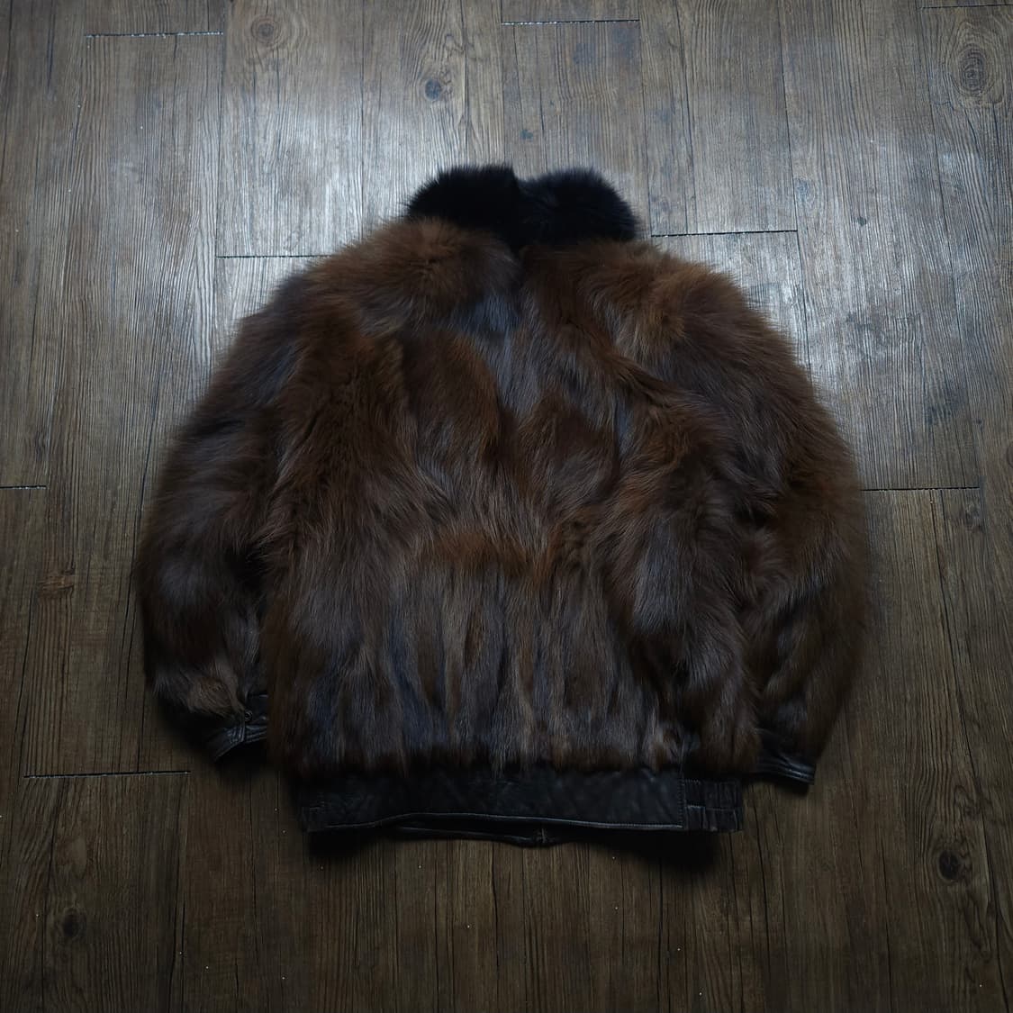 사가폭스 누아르 브라운 리얼 퍼 밍크 자켓 상품이미지2