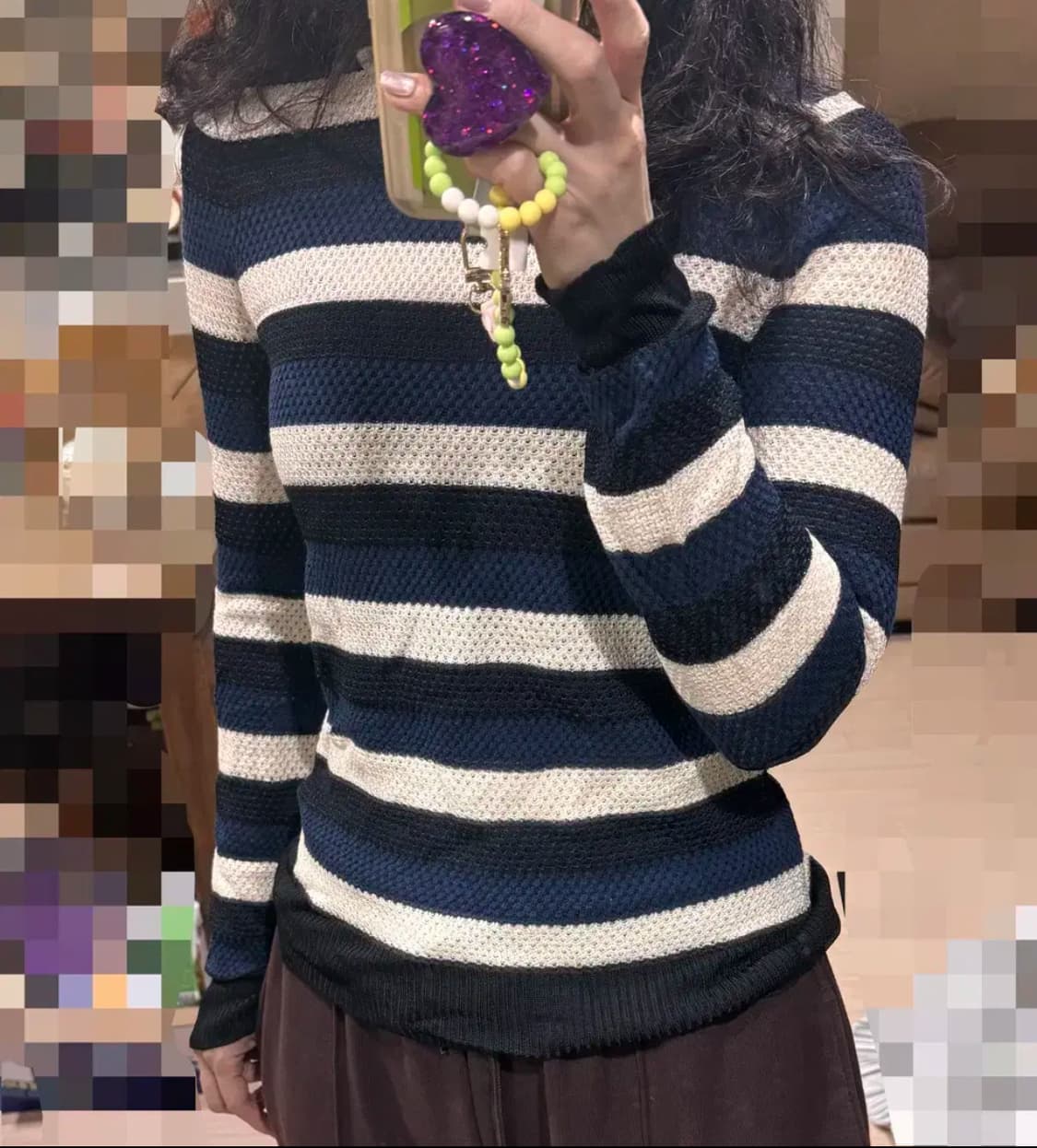 44 마른55 정품 소니아리키엘 펀칭 얇은 니트 스웨터 상품이미지1