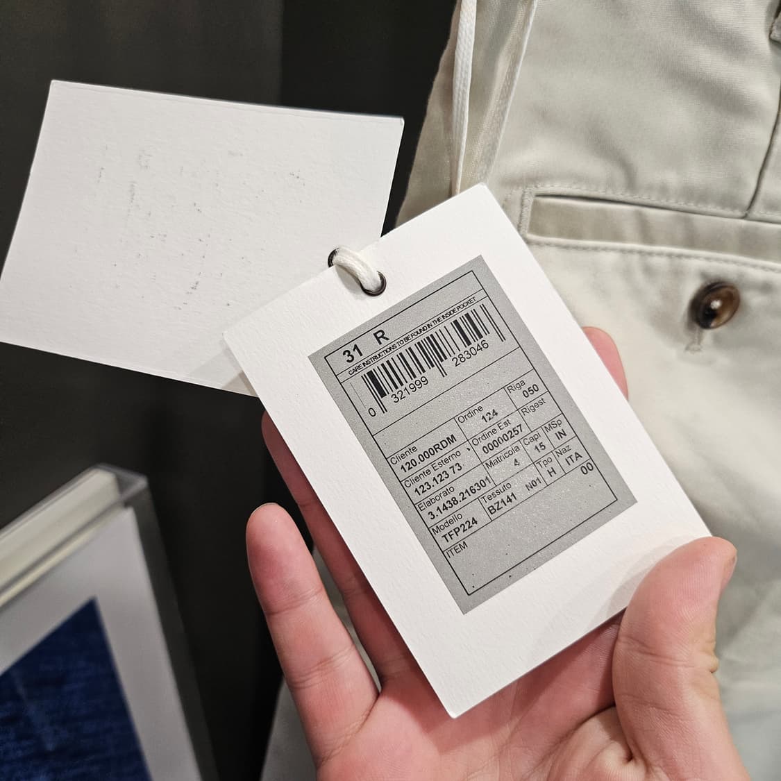 톰포드 하이웨스트 코튼 팬츠 (새상품) 상품이미지6