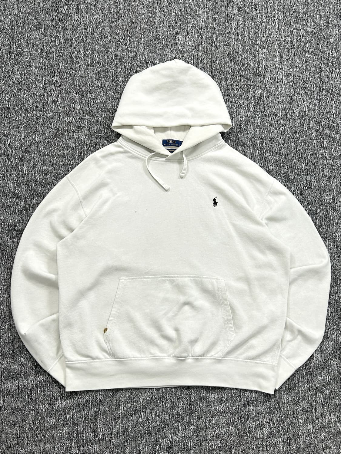 폴로 랄프로렌 포니 로고 화이트 후드티 XL  상품이미지3