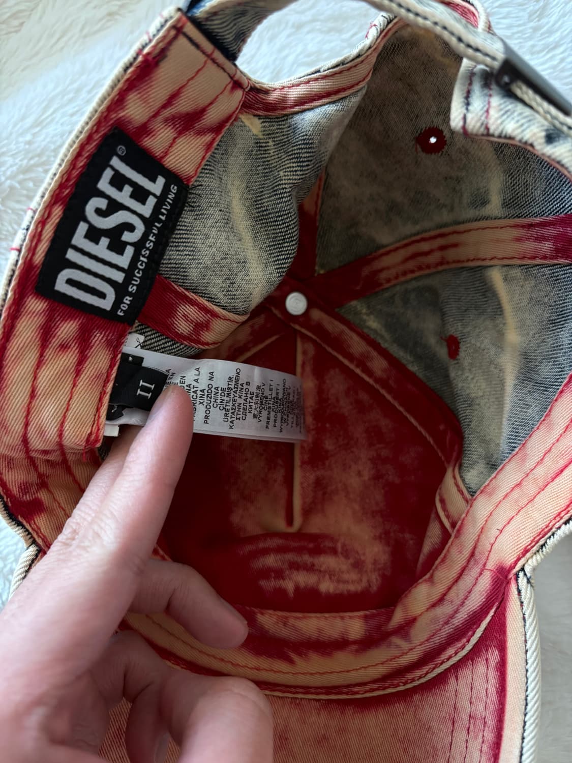 디젤 c-세이몬 트리티드 데님 캡 상품이미지2