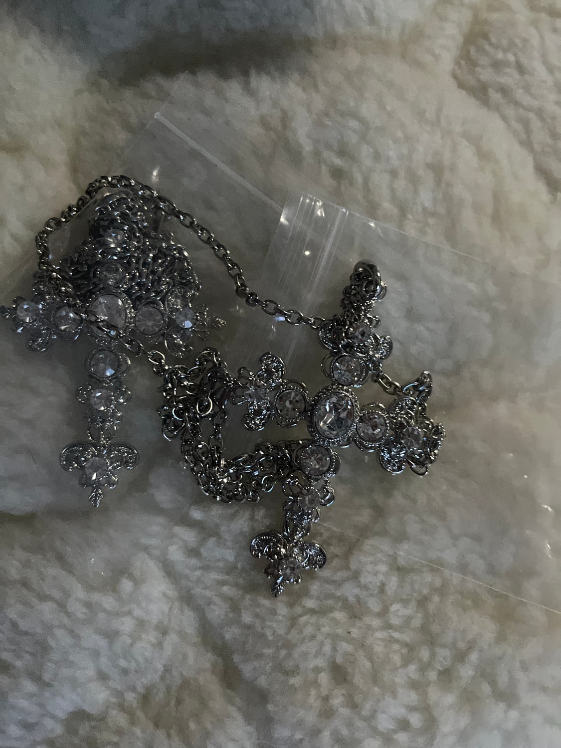 크로스 십자가 실버컬러 큐빅 상품이미지1