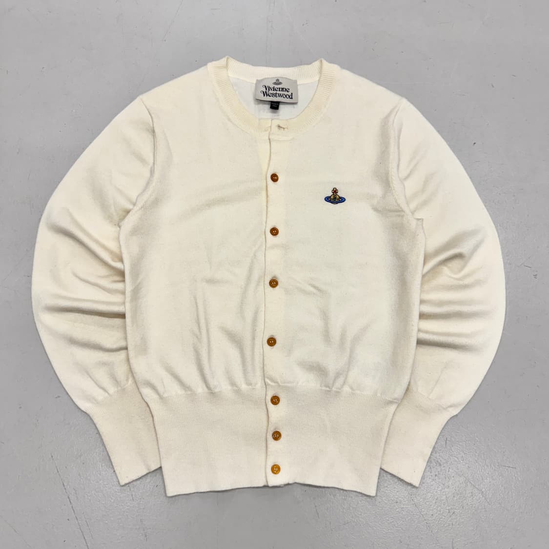 비비안웨스트우드 제팬 아이보리 니트 가디건 상품이미지2