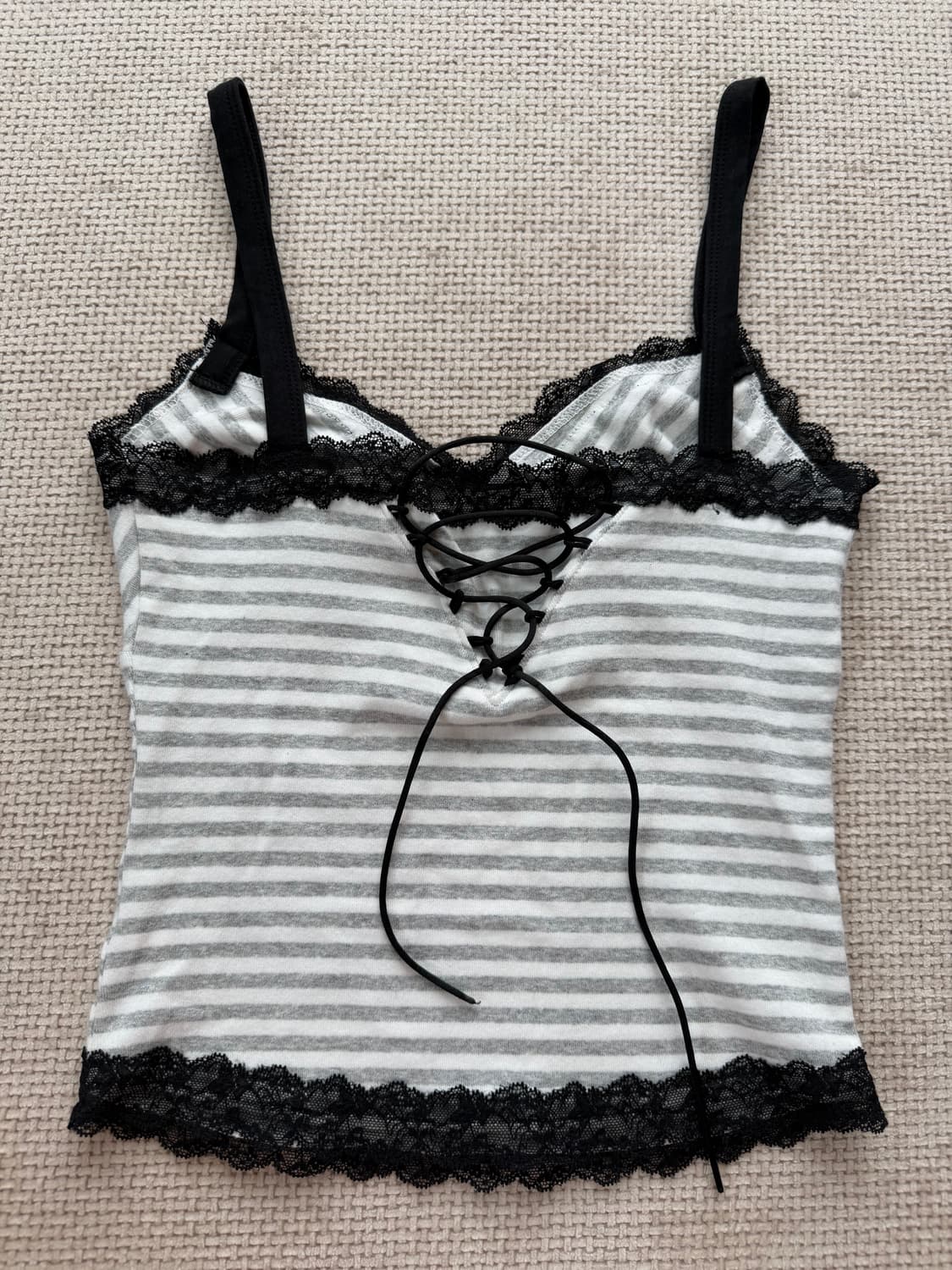 플리즈노팔로우 Yvonne Stripe Sleeveless Top  상품이미지2