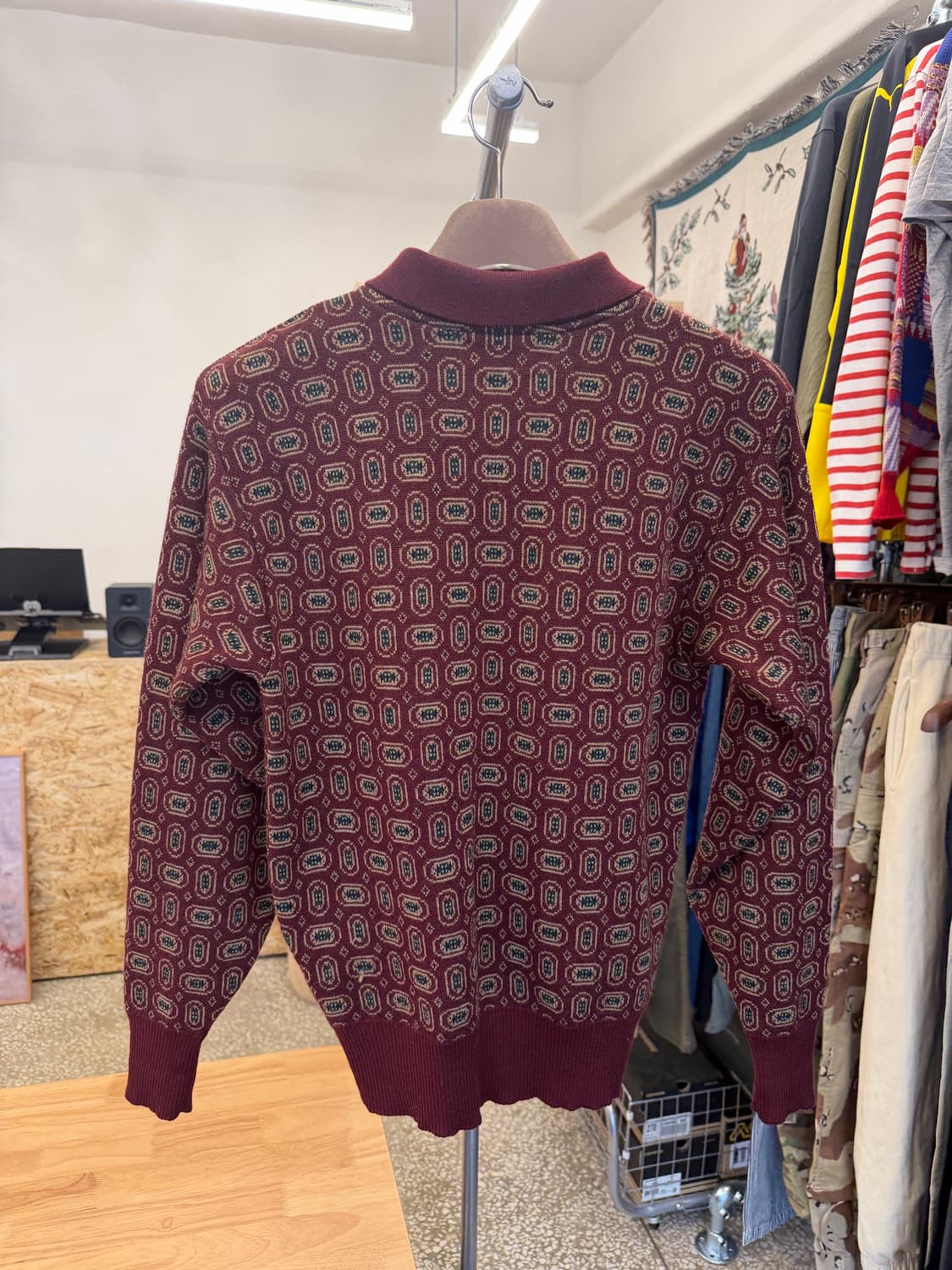 80s 폴로 랄프로렌 카라 울 니트 상품이미지2