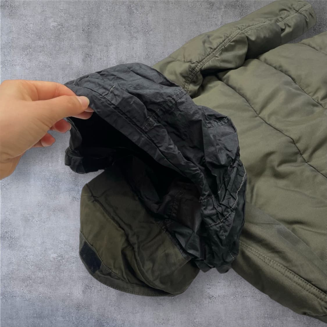 스톤아일랜드 Stone island 카키 라이트 써모 코튼 패딩 M 상품이미지7