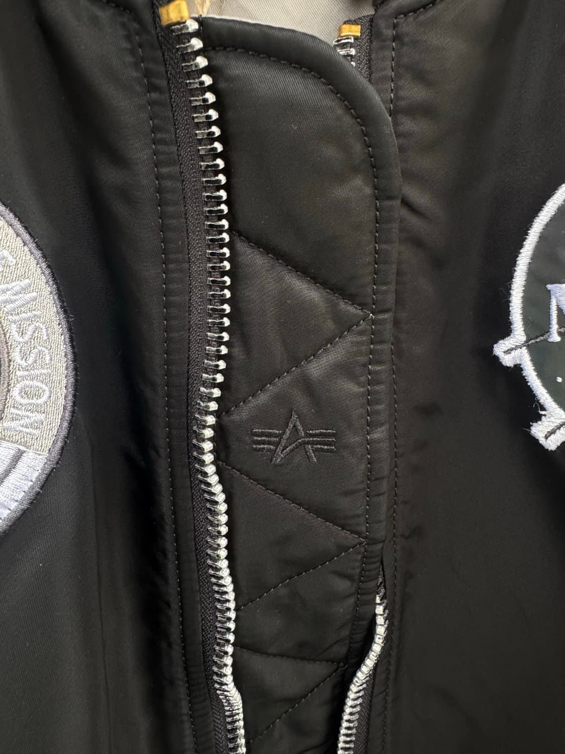 알파인더스트리 나사 NASA MA-1 블랙 리버시블 봄버 항공자켓 S 상품이미지7