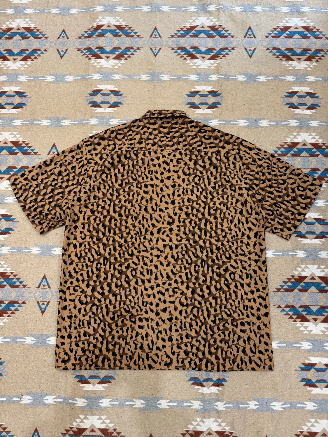 [XL] 와코마리아 x 디키즈 오픈카라 워크셔츠 레오파드  상품이미지6