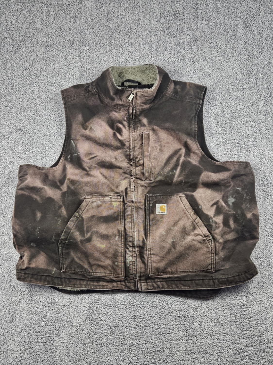  칼하트 다잉 워시드 커스텀 캔버스 워크 베스트 (2XL) / 10365 상품이미지1