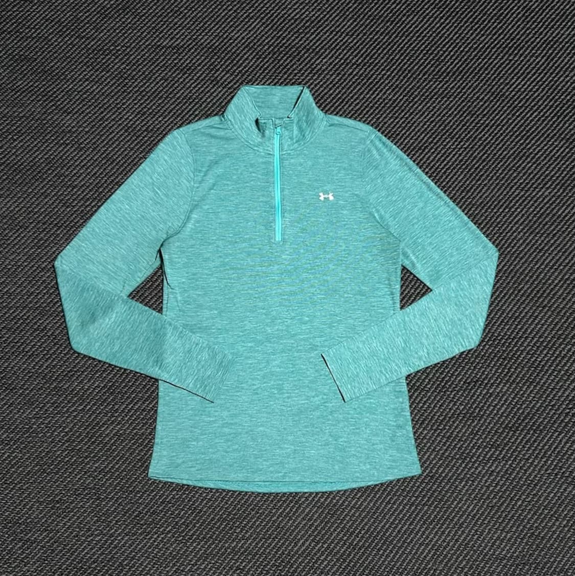 [M] Underarmour 언더아머 우먼즈 민트 반집업 기능성 티셔츠 상품이미지1