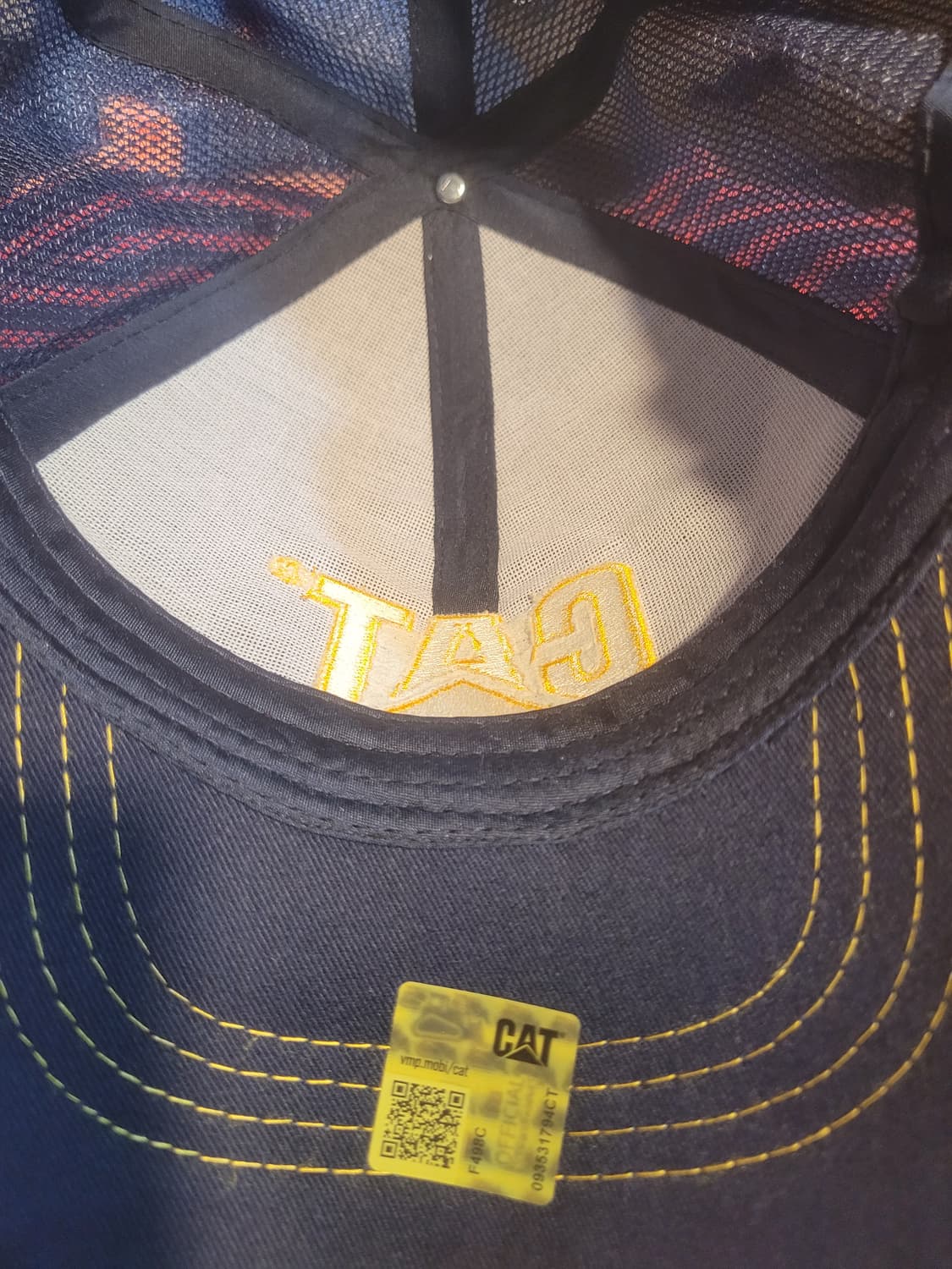 캐터필러 네이비 트러커캡 상품이미지2