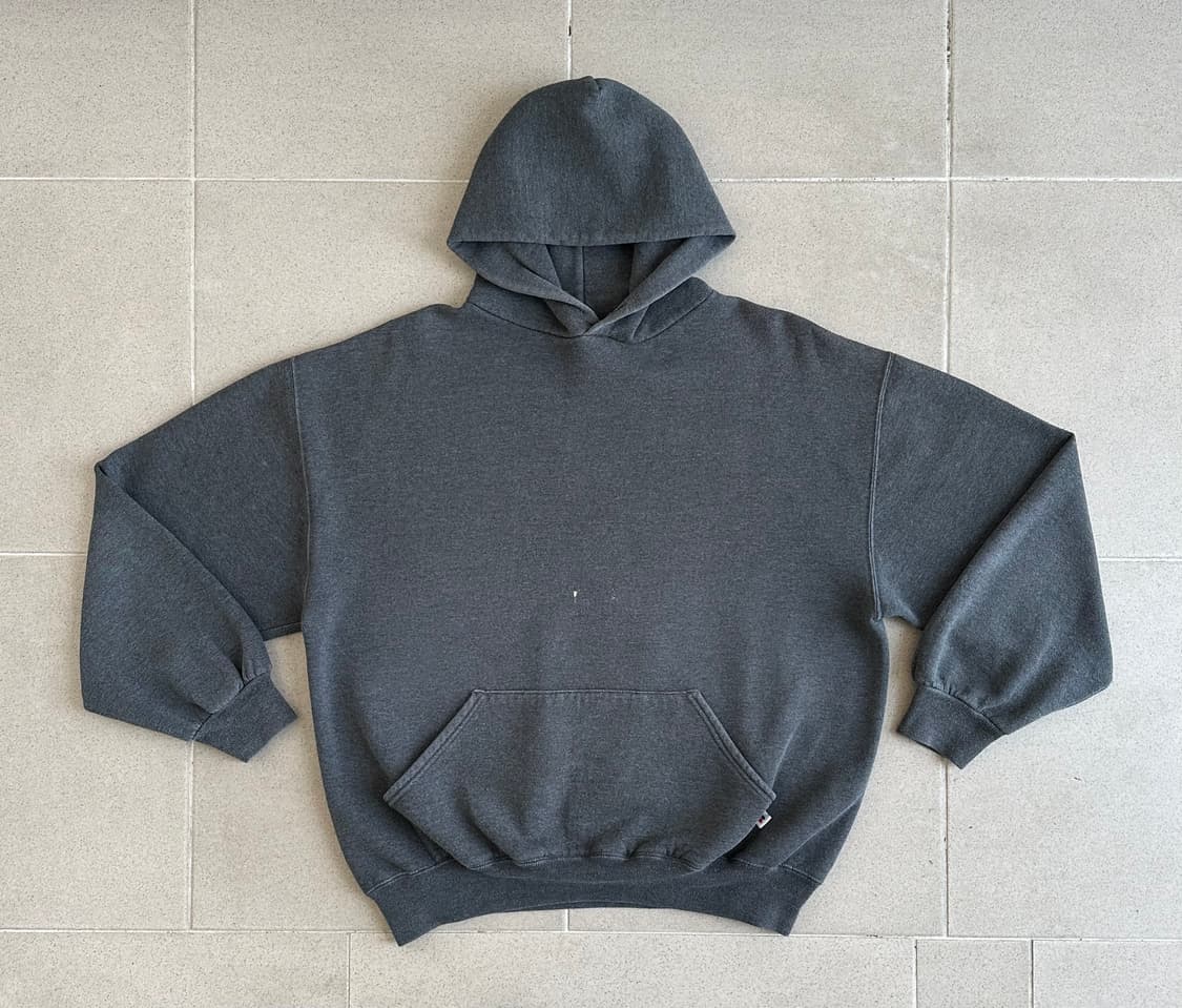 90s 빈티지 러셀 후드 다크그레이 XL USA 상품이미지1