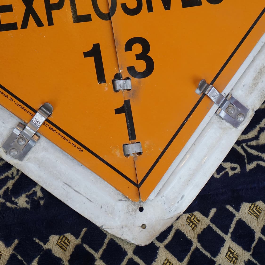 빈티지 소품 USA 교통부 금속 표지판 상품이미지4