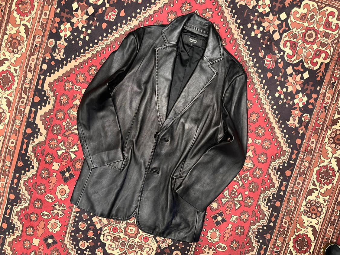 ( M-L ) 가죽자켓 레더자켓 가죽마이 양가죽마이 블레이저 블레이져 상품이미지6