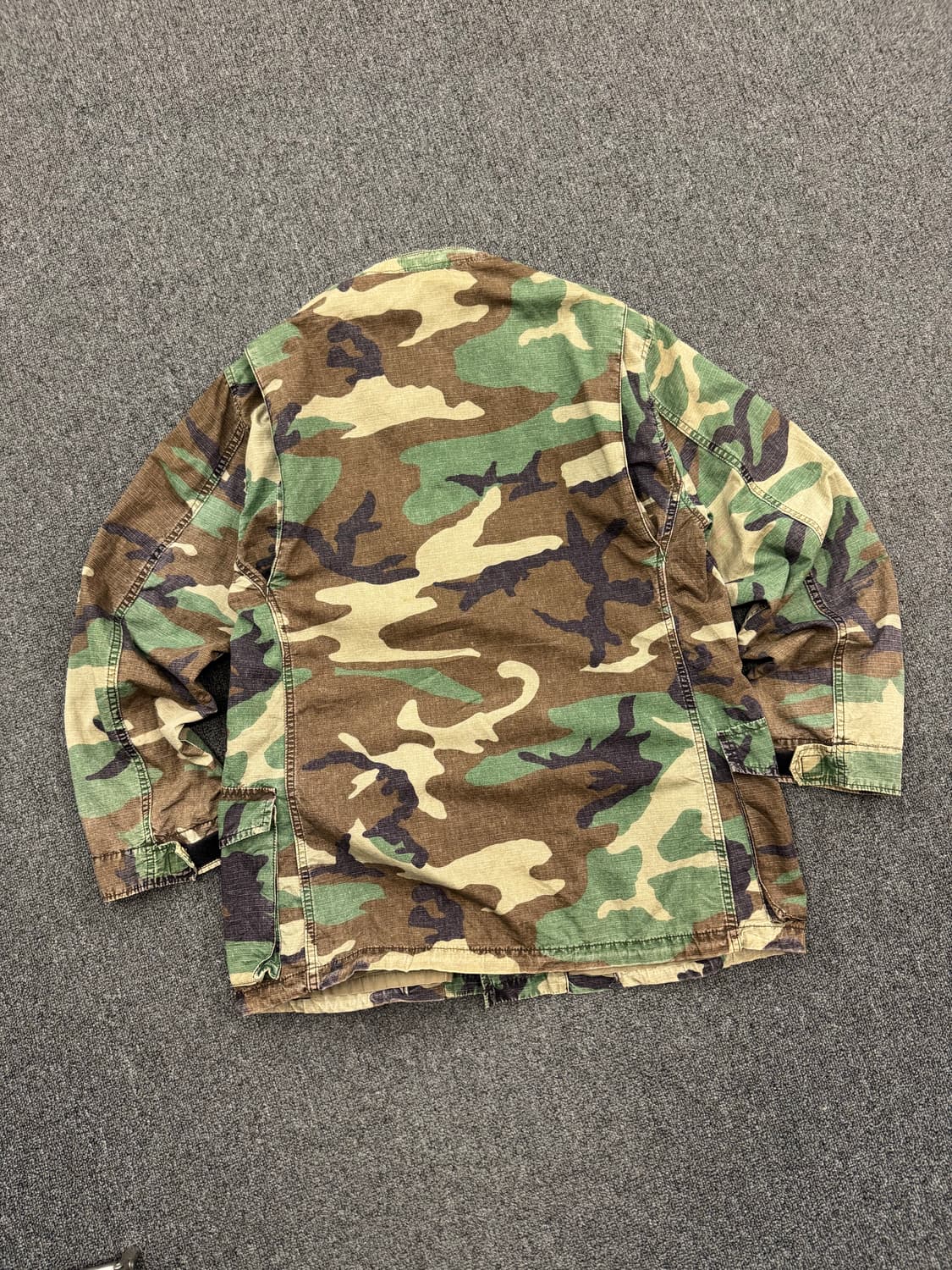 M)Post overalls 빈티지 밀리터리 패턴 야상 자켓 상품이미지6