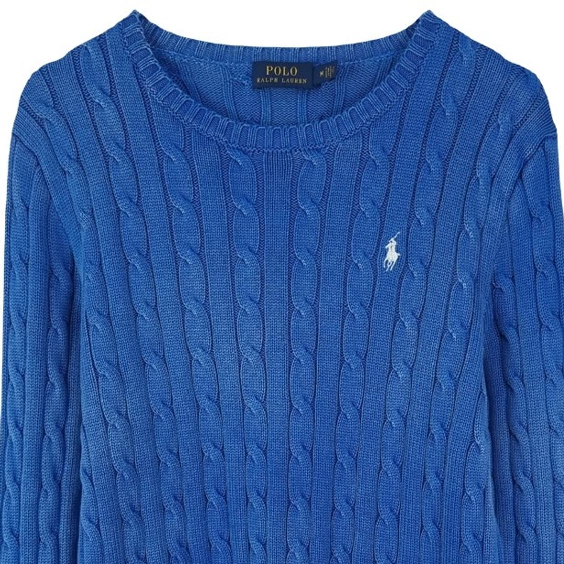 [폴로 랄프로렌] 포니 로고 자수 빈티지 워시드 꽈배기 니트 M18679 상품이미지4