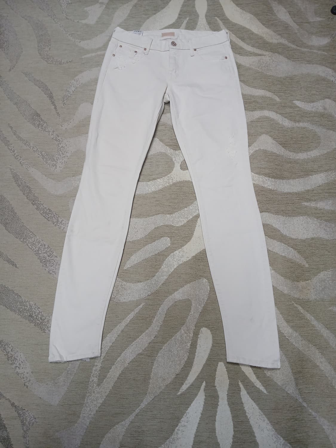 Mother 프리미엄 화이트 데님 팬츠 26  상품이미지1