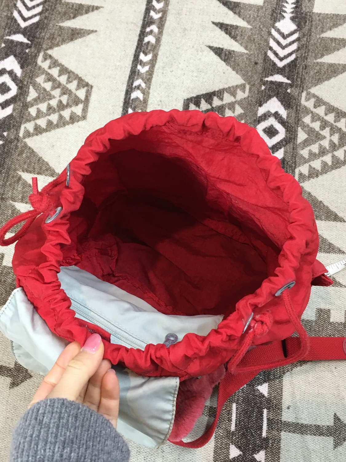 키플링 복조리 백팩 레드 상품이미지7