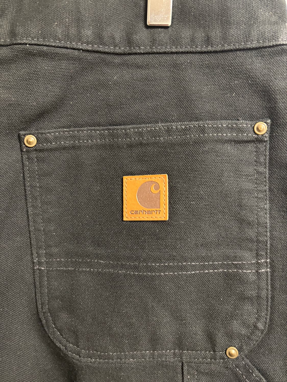 [31X32] 칼하트 더블니 워크팬츠 블랙 상품이미지8