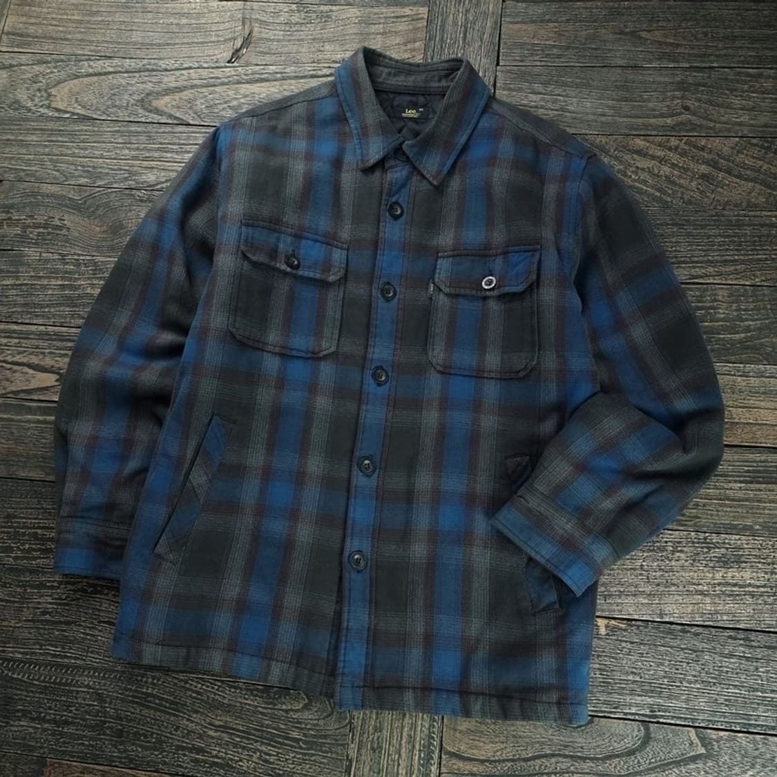 [리] 퀄팅 체크 셔츠 자켓 M18504 상품이미지1