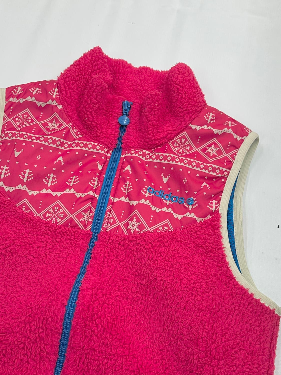⭐️데코라 재팬 아디다스 네오 핫핑크 후리스 조끼⭐베스트 괴짜룩 노르딕 상품이미지4