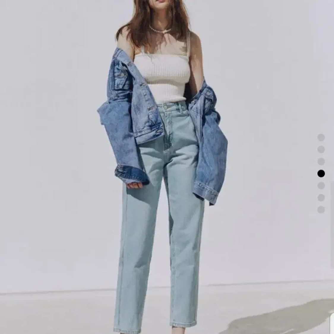 프론트로우 하이라이즈 레귤러핏 데님 청바지 26사이즈 상품이미지1