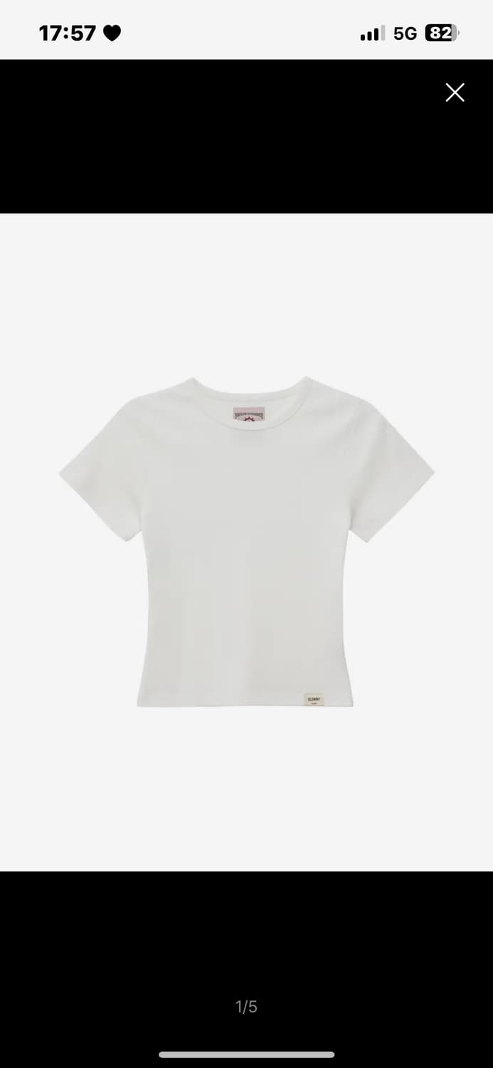 글로니 G BABY TEE (WHITE) 상품이미지1