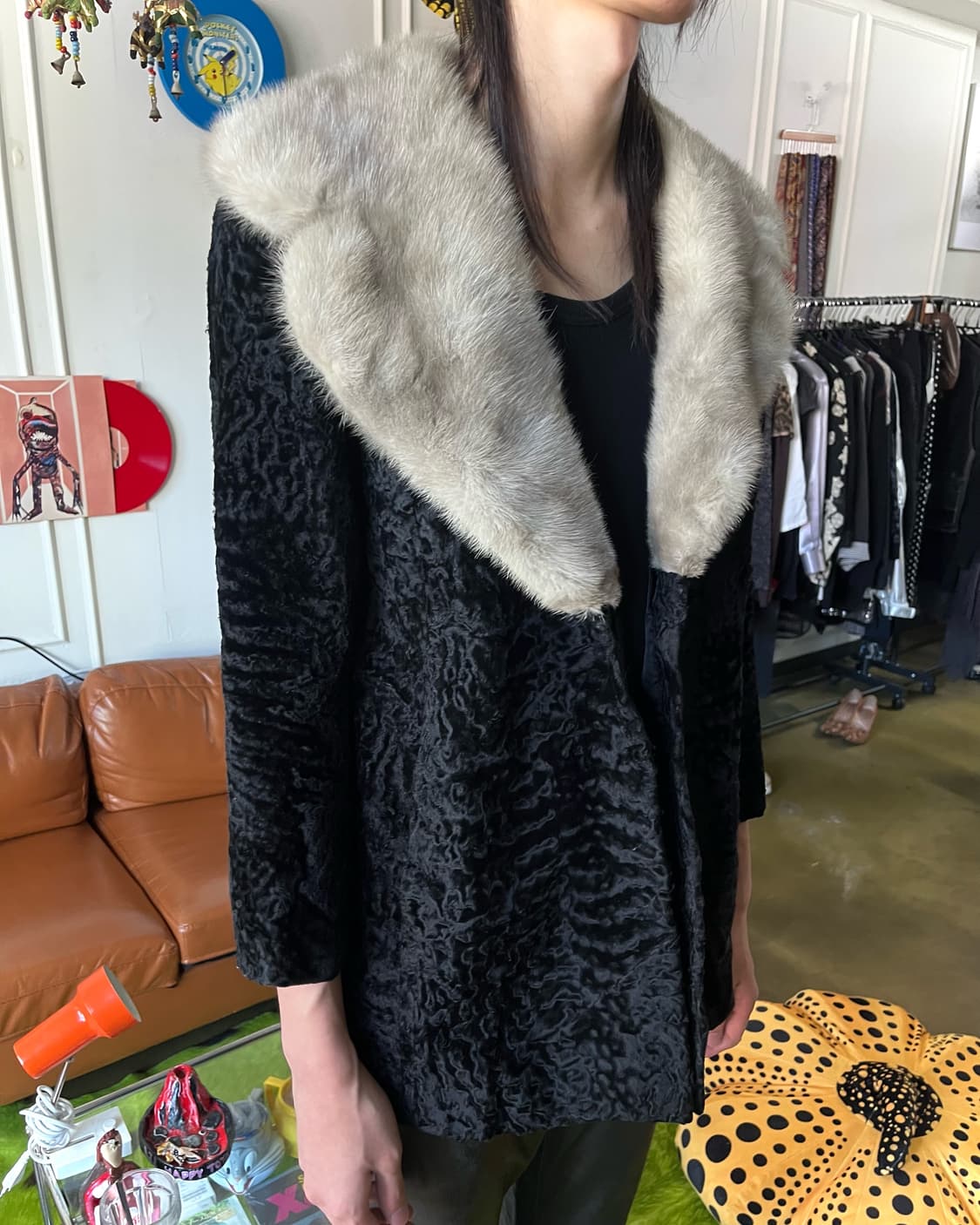 JPN Vintage Real Mink & Astrakhan Fur JK 상품이미지2