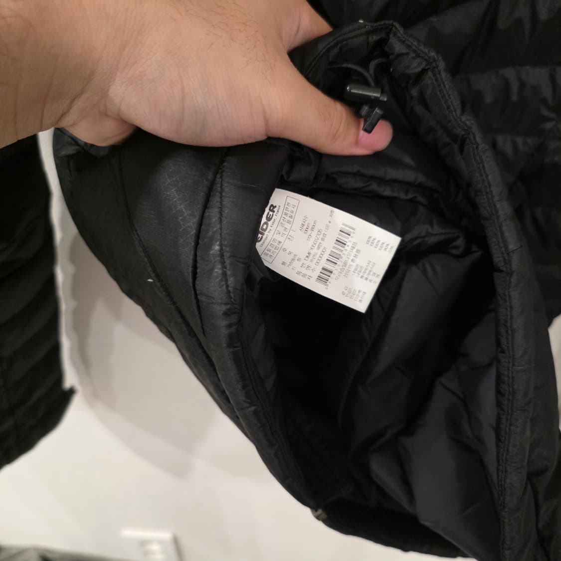 아이더 프린트 패턴 슬림 다운 자켓 L 상품이미지8