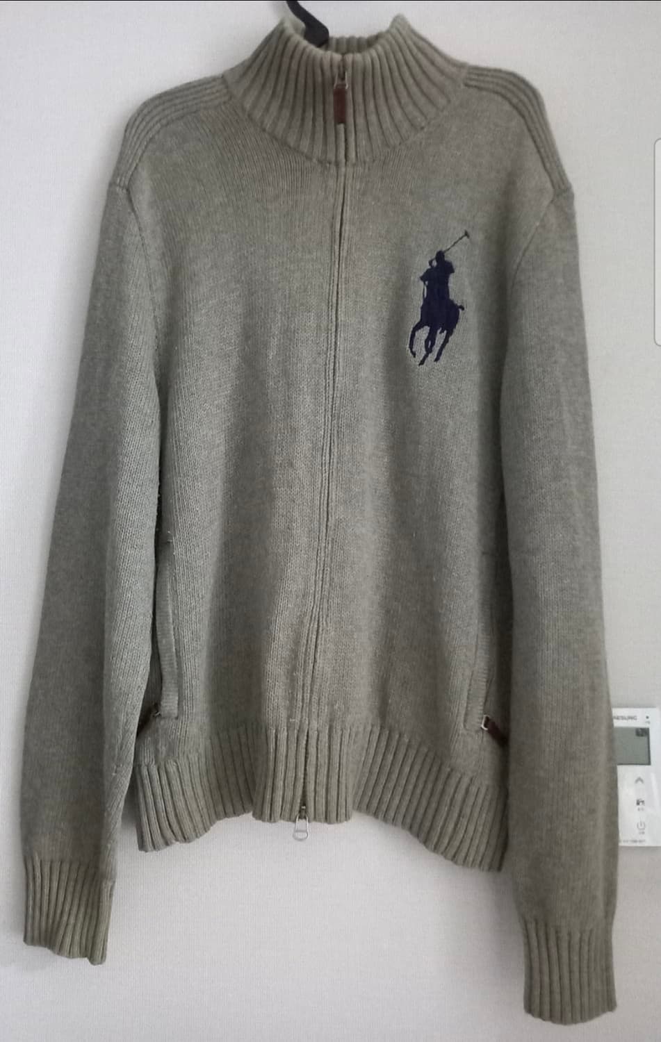 폴로 POLO 빅포니 집업 니트집업 100/L 상품이미지1