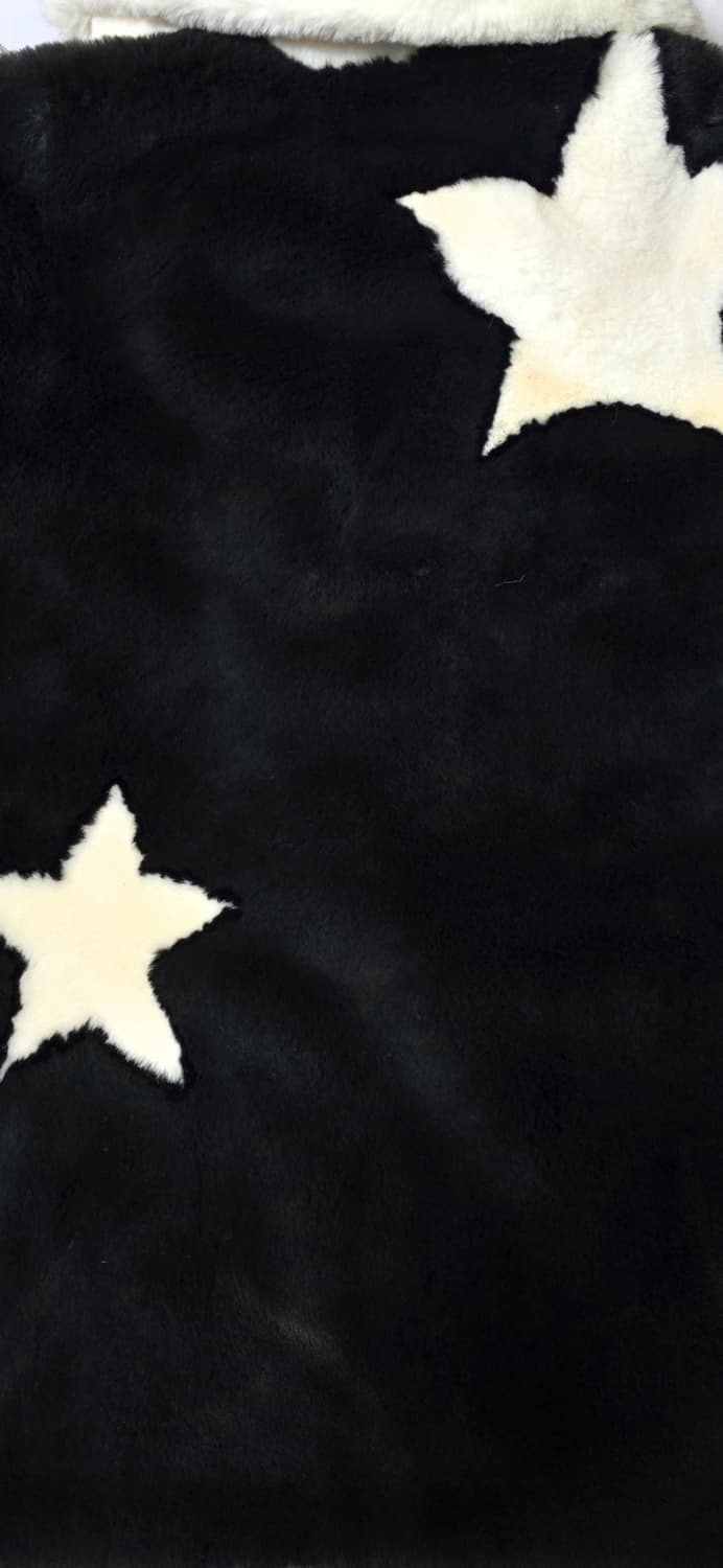 게스 별 패턴 페이크 퍼 코트 XS 상품이미지6