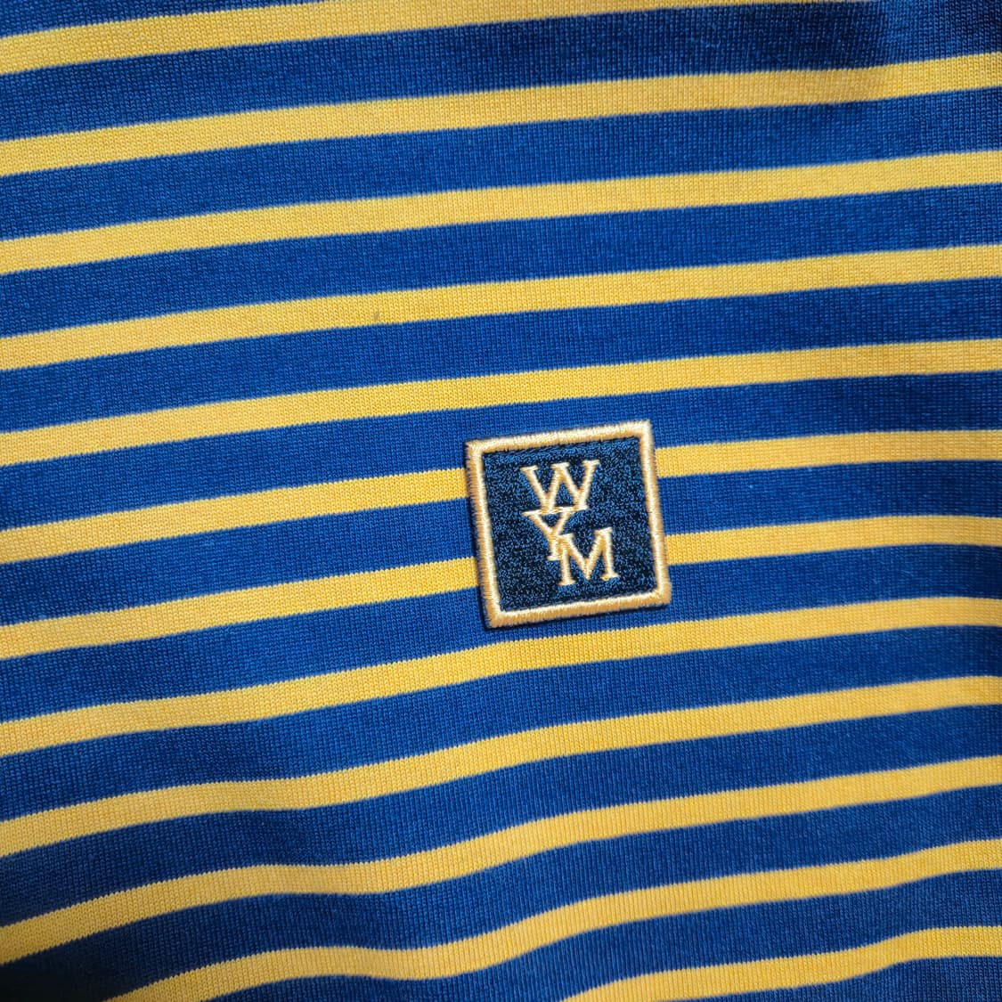 우영미 백로고 스트라이프 티셔츠 오렌지 105(50) 사이즈 상품이미지4