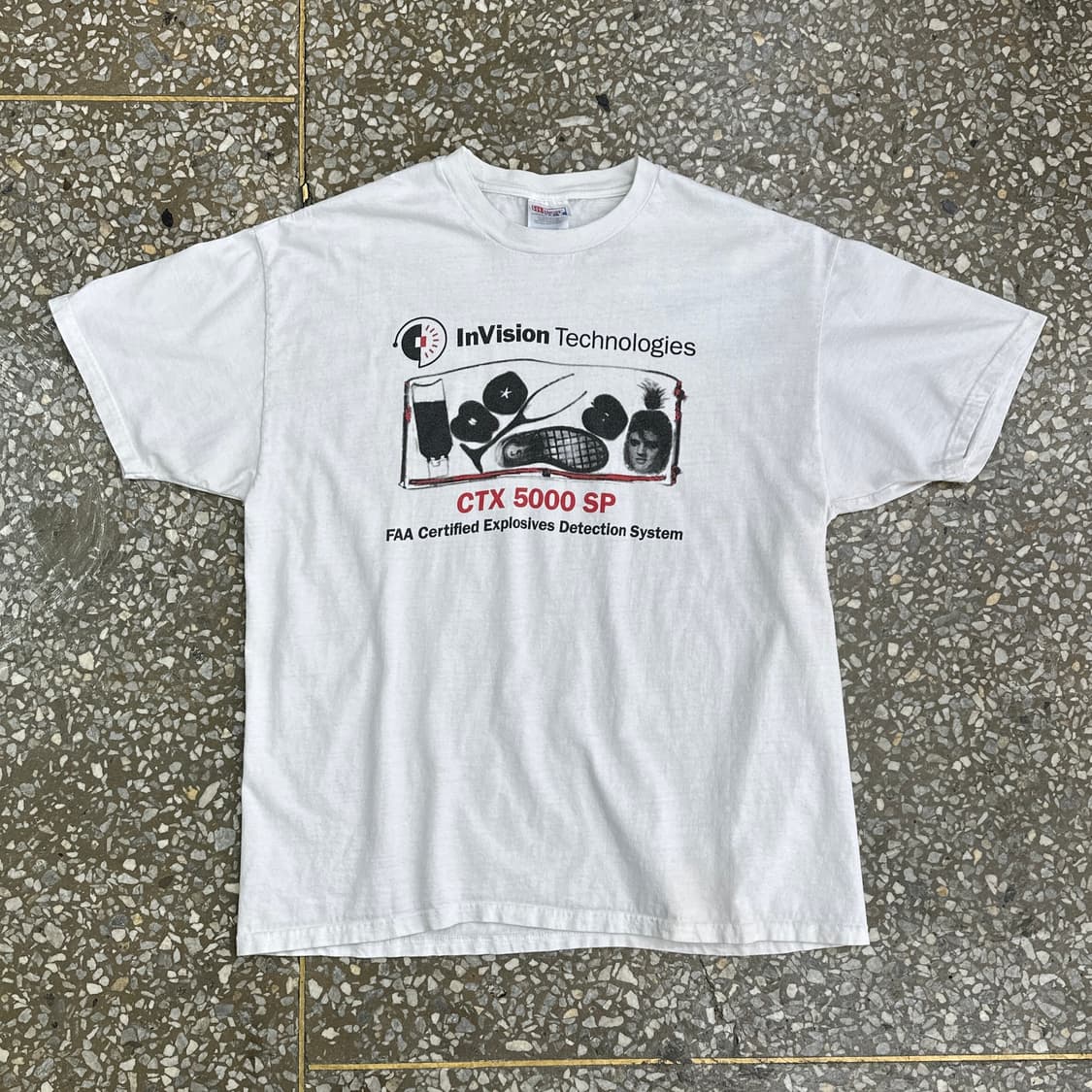 Early 00s 폭발물 탐지기 빈티지 티셔츠 XL 상품이미지2