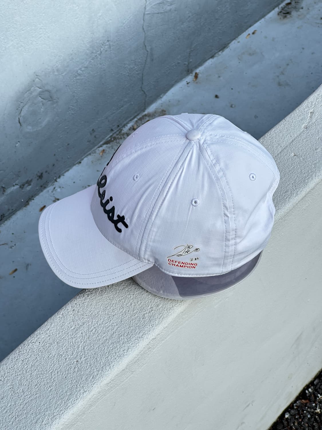 [F] 타이틀리스트 로고 화이트 볼캡 모자 김효주 상품이미지3