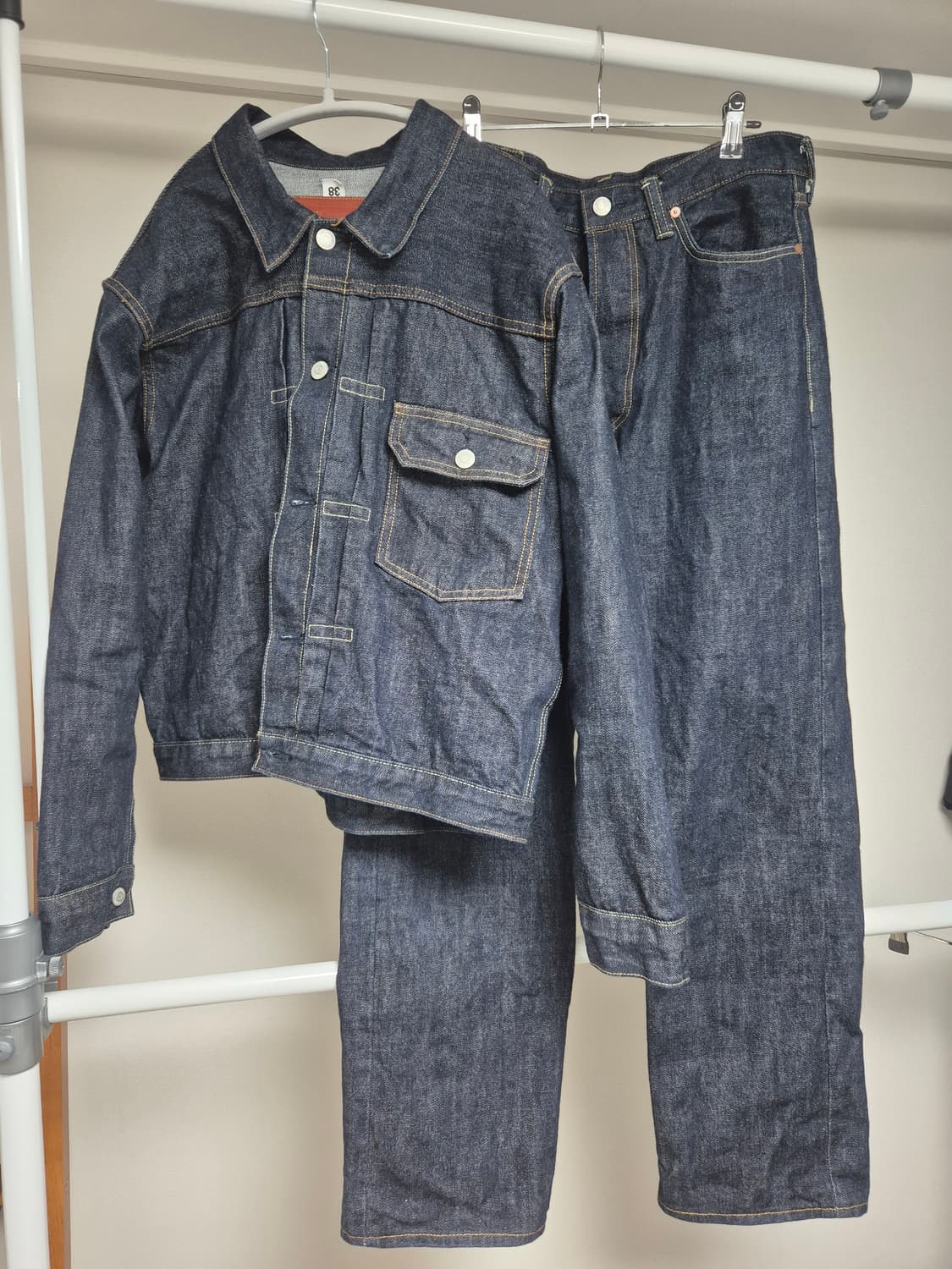 아웃스탠딩 데님셋업[S] type1 + 40s 상품이미지1