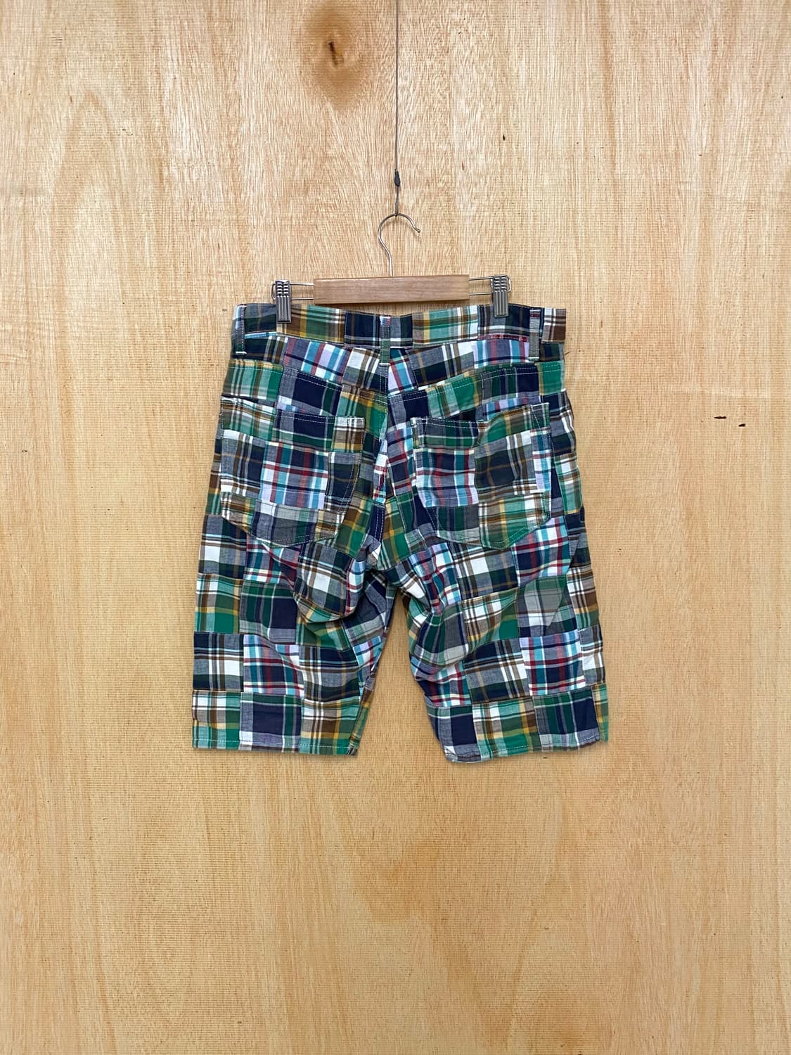 BEAMS PLUS madras check patch work pants 상품이미지2