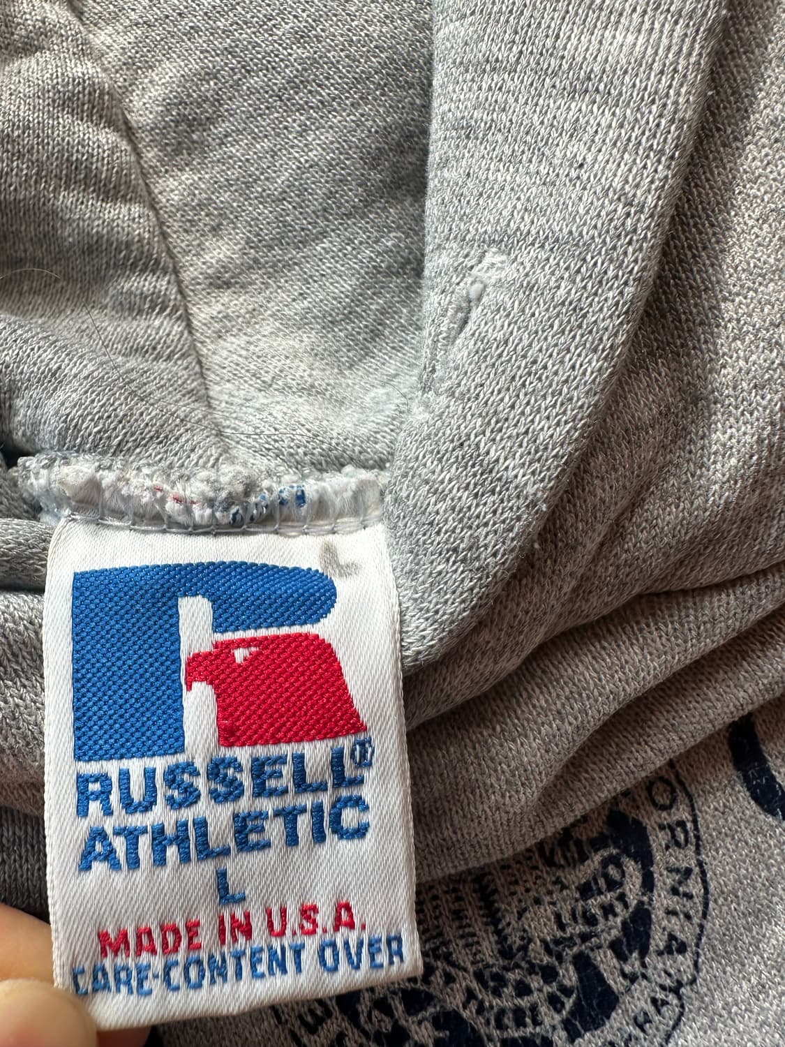 90s 러셀 그레이 후드 상품이미지2