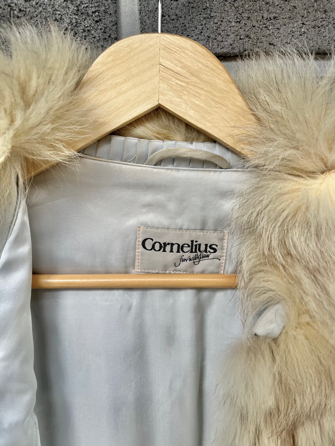 cornelius 폭스퍼 자켓 크림베이지 상품이미지10