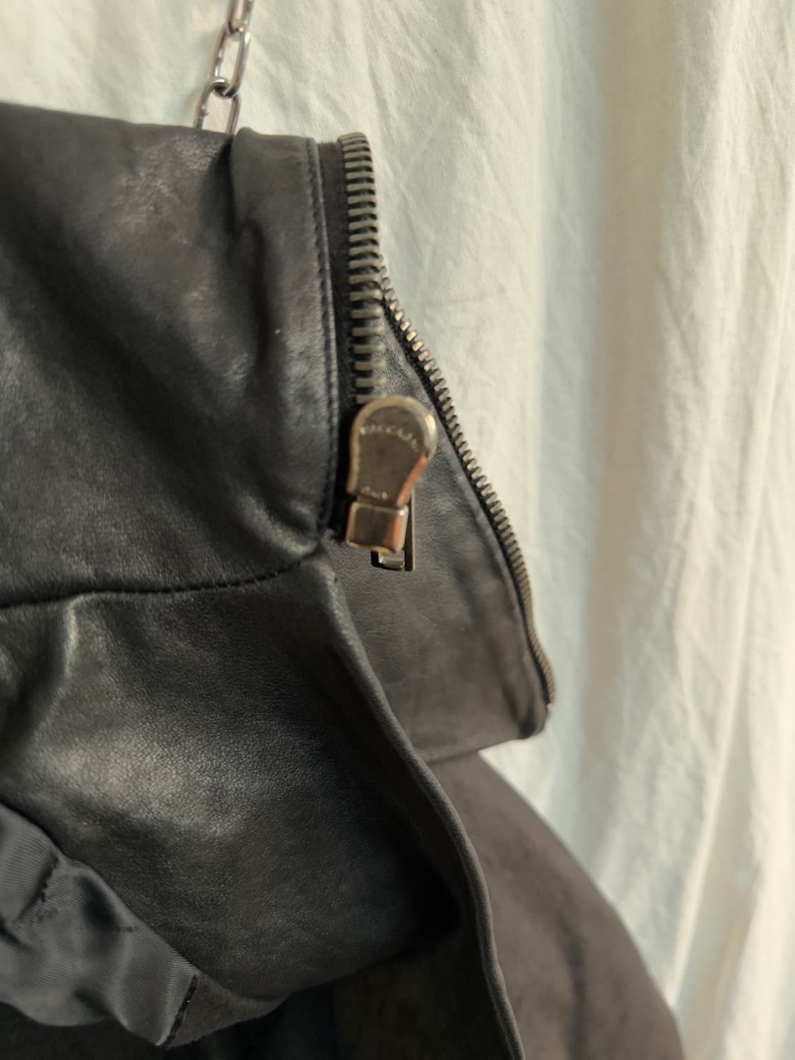 릭오웬스 11FW 드레이프 하이넥 사선 크롭 라이더자켓 상품이미지5