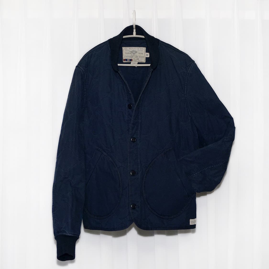 랄프로렌 럭비라인 버튼 퀼팅 코튼 블루종 자켓 (M / 100+) 상품이미지1