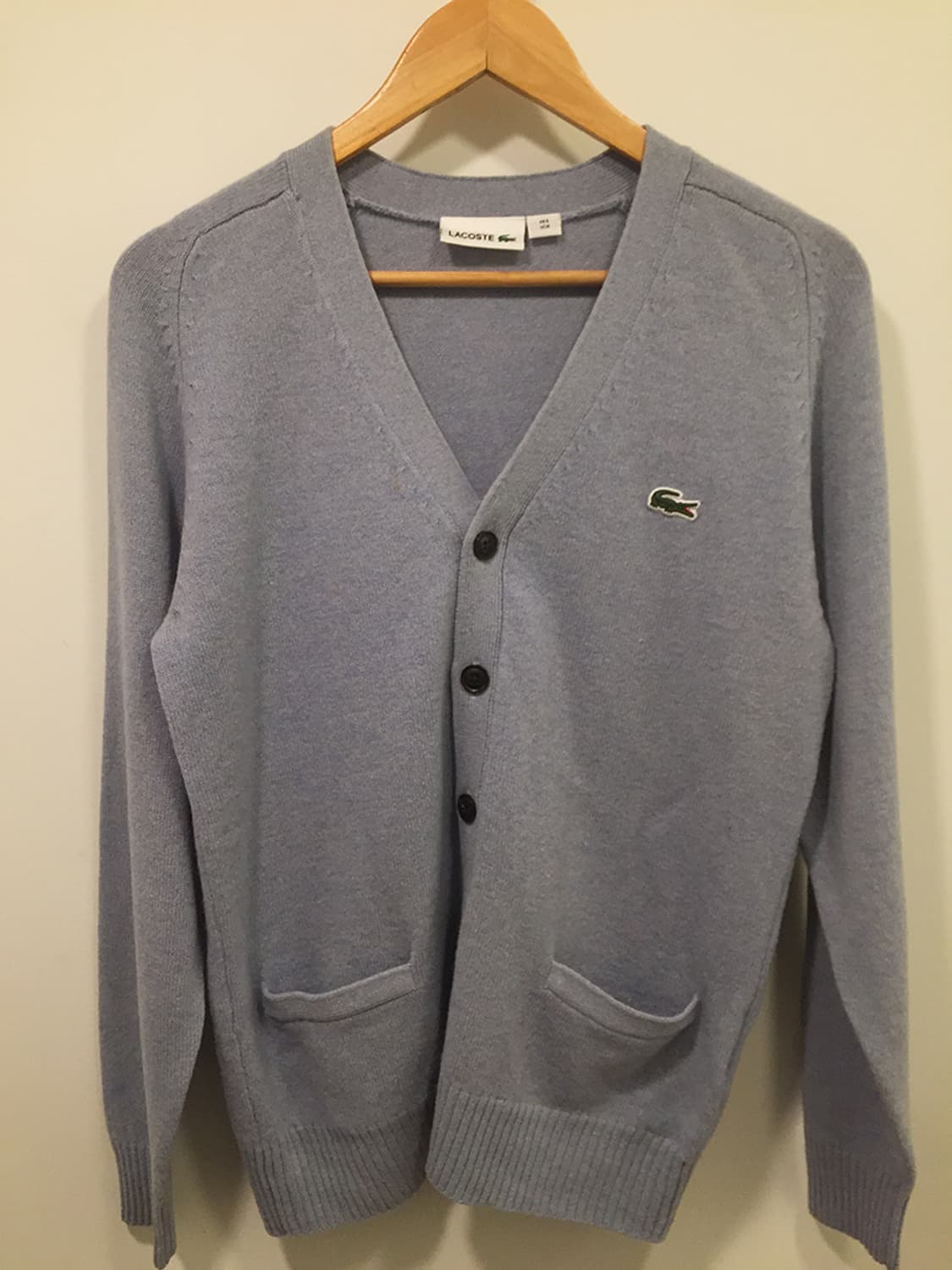 공용 라코스테 V넥 가디건 95 상품이미지2