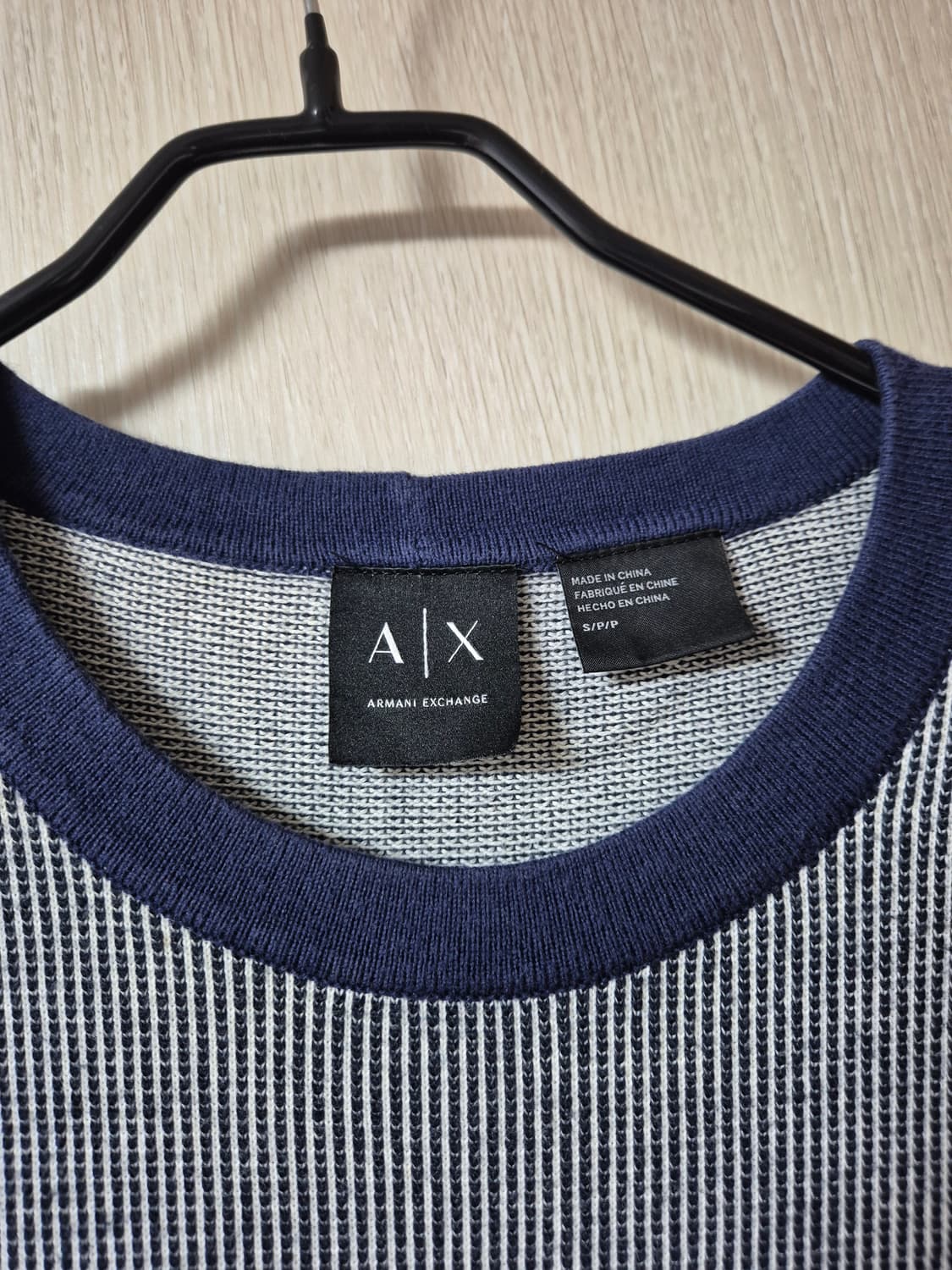 알마니 아르마니 니트 스웨터 배색니트 95ㅡ100 상품이미지4